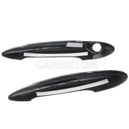 For BMW MINI R50 R52 R53 R55 R56 R57 R58 R59 New 1Pair Door Handle Black or Carbon Fiber Cover Easy Installation Car Accessories