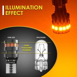 2x High Quality T10 W5W Orange Red 2015 LED Car Interior Reading Dome Light Marker Lamp 168 194 LED Auto Wedge Parking Bulbs