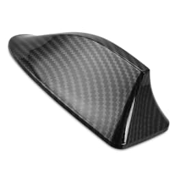 16cm Universal Carbon Fiber Look Car Roof Top Mount Shark Fin Aerial Antenna Toppers Auto Radio AM FM Antenna Signal Amplifier