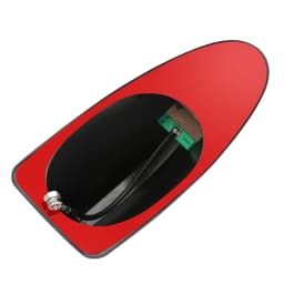 16cm Universal Carbon Fiber Look Car Roof Top Mount Shark Fin Aerial Antenna Toppers Auto Radio AM FM Antenna Signal Amplifier