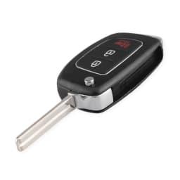 KEYYOU 3 Button Filp Car Remote Key Case For Hyundai HB20 IX35 I45 SANTA FE Accent I40 I20 HY15/HY20/TOY40 Uncut Blade Key shell
