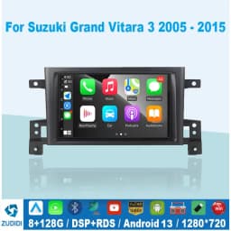 2din Car radio Android 16 For Suzuki Grand Vitara 3 2005-2010 2011-2015 Car Radio Multimedia Player GPS Carplay Androidauto WIFI