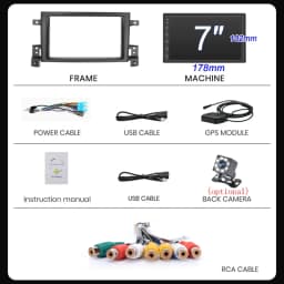 2din Car radio Android 16 For Suzuki Grand Vitara 3 2005-2010 2011-2015 Car Radio Multimedia Player GPS Carplay Androidauto WIFI