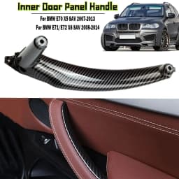 Interior Left Right Passenger Door Pull Handle Inside Cover Panel Trim Replacement For BMW X5 X6 E70 E71 E72 2007-2013