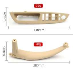 Interior Left Right Passenger Door Pull Handle Inside Cover Panel Trim Replacement For BMW X5 X6 E70 E71 E72 2007-2013