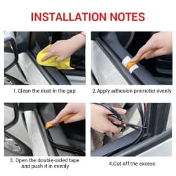 SEAMETAL Car Window Seal Strip V Shape Car Side Window Sealing Strip Rubber Seal Filler Noise Insulation Weatherstrip Sealant