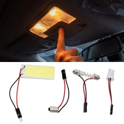 Car Interior Ceiling LED Light Panel 6000K White COB LED Light Panel With Light Adapter For Car Interior Ceiling 16/24/36/48 LED