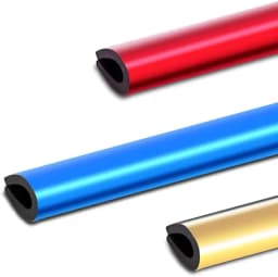10 Pcs 20cm Car Air Conditioner Vent Outlet Trim Strips U Shape Chrome PVC Colorful Shiny for Car Decoration