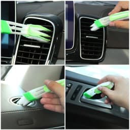 10 Pcs 20cm Car Air Conditioner Vent Outlet Trim Strips U Shape Chrome PVC Colorful Shiny for Car Decoration
