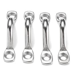 4pcs Handle 5mm Stainless Steel Wire Eye Strap Boat Marine Tie Down Fender Hook Canopy Engines Accessories 316 Stainless Steel