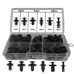 6mm Motorcycle Auto Mudguard Screw Rivet Bag Packed For Mitsubishi Wheel Arch Car Trunk Plastic Fastener Clip Repair Small Box