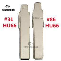 Keychannel 10PCS HU66 Car Key Blade #31 #86 Xhorse KD Key Blank for KEYDIY VVDI Remote for Golf MK7 Polo Jetta Tiguan Skoda