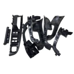 Black Color Interior Door Handle Grab Cover Set For VW Golf 5 GTi MK5 Jetta MK5