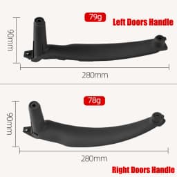 Car Front Rear Interior Door Handle Inner Panel Pull Trim Fit For BMW E70 E71 X5 X6 2007-2014 LHD