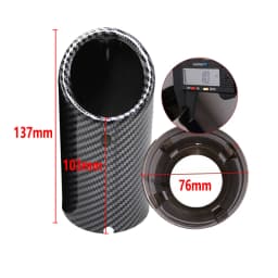 Car Exhaust Pipe Muffler Tip Cover For Audi A4 B8 A3 8V 8P A1 Q5 A5 Volkswagen VW Passat B7 CC Tiguan Car-Styling Accessories