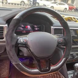 Anti-Slip Suede Leather Car Steering Wheel Braid Cover For Volkswagen VW Golf 7 Mk7 New Polo Jetta Passat B8 Tiguan Sharan