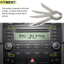 4x For Ford VW Tourareg Audi Skoda Mercedes Benz CD Stereo Radio Removal Extractor Key Release Pin Install Tool Car Accessories
