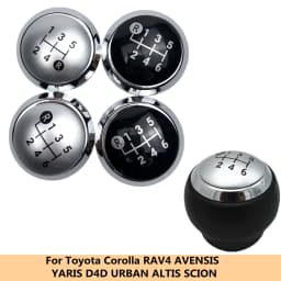 5/6 Speed Manual Gear Shift Knob Lever Stick Cap Cover For TOYOTA COROLLA RAV4 AVENSIS YARIS D4D URBAN CRUISER ALTIS SCION TC
