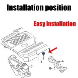 4x Engine Cover Trim Rubber Mount Grommet Bush Bump Stop 11127614138 For BMW 1 Series E88 E82 F20 LCI X4 For MINI F56 F55