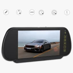 Rear View Mirror Monitor 7inches LCD Display Backup Camera Monitor for Rear View Camera