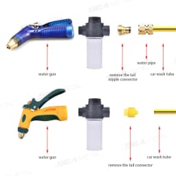 SEAMETAL Car Washer Foam Generator Washing Snow Foam Spray Bottle Lance Sprinkler High Pressure Water Gun Hose Nozzle Clean Tool