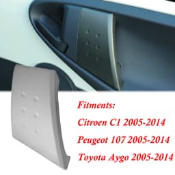 For Peugeot 107 Toyota Aygo Citroen C1 2005-2014 Car Gray Inner Handle Cover Door Buckle Hand Cover Door Armrest Base For BYD F0