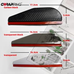 2PCS Car Rearview Mirror Rain Eyebrow Carbon Fiber Rain Shield Sun Shade Clear Vision Protector for Auto Mirror Accessories