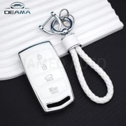 For HYUNDAI 2020 Genesis G70 G80 EQ900 G90 4 Bottons TPU Car Smart Key Case Cover Auto Key Fob Shell Protector Accessories