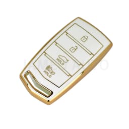 For HYUNDAI 2020 Genesis G70 G80 EQ900 G90 4 Bottons TPU Car Smart Key Case Cover Auto Key Fob Shell Protector Accessories