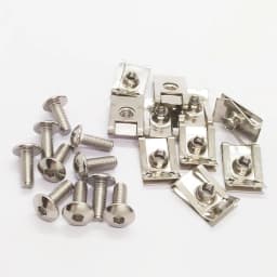 10 sets M6/M5/M4 Stainless Steel U Type Clips Thread 5mm 6mm 4mm Reed Nuts and Bolts Screws for Car Motorcycle Scooter ATV