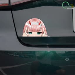 Kasi Car Sticker Personalized Cartoon Japanese Cute Girl Animation anime Auto Body Motorcycle Bumper Reflective Decal