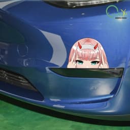 Kasi Car Sticker Personalized Cartoon Japanese Cute Girl Animation anime Auto Body Motorcycle Bumper Reflective Decal