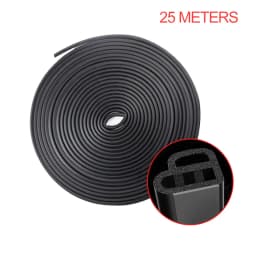 SEAMETAL Car Door Seal Strip Rubber Double Layer Sealing Protector Soundproof Waterproof Weather Strips for Car Door Hood Trunk