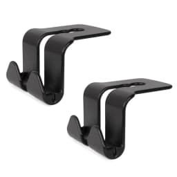 1/2Pcs Double Head Hooks Car Seat Back Headrest Hanger Car Bag Pouch Clothes Hanging Hook Fastener Clip Car Interior Accessories