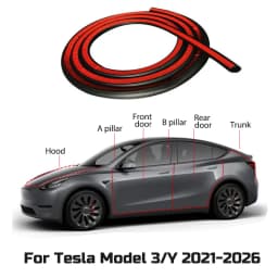 For Tesla Model 3 Y 2021-2026 Juniper Highland Car Door Seal Strips Rubber Hood Trunk Sunroof Sealing Kit Soundproof Accessories