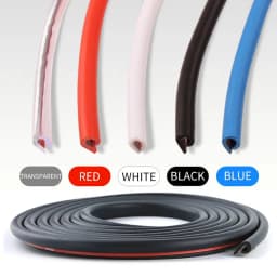 5M Car Door Edge Guards Trim U Type Strip Rubber Moulding Sealing Scratch Protector Strip for Car Door Styling Decoration