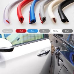 5M Car Door Edge Guards Trim U Type Strip Rubber Moulding Sealing Scratch Protector Strip for Car Door Styling Decoration