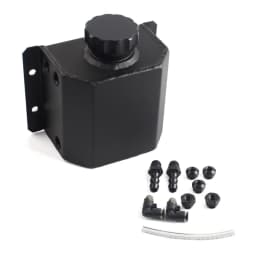1L Aluminum Oil Catch Can Reservoir Tank With Drain Plug Breather Oil Tank Fuel Tank Universal Style