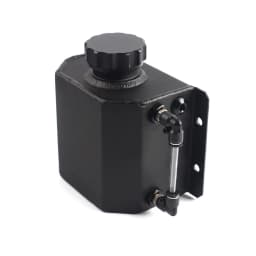 1L Aluminum Oil Catch Can Reservoir Tank With Drain Plug Breather Oil Tank Fuel Tank Universal Style