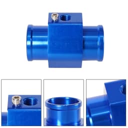 Aluminum Water Temp Gauge Radiator Temperature 26mm/28mm/30mm/32mm/34mm/36mm/38mm/40mm Water Temp Joint Pipe Sensor Hose Adapter