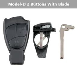 2/3/4 Buttons Smart Car Key Fob Shell Auto Car Key Case Replacement Remote Cover Fit for Mercedes-BenzC M B E CL SL Key Shell