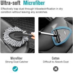 Car Wash Brush Car Cleaning Mop Microfiber Dust Clean Brush Auto Interior and Exterior Cleaning Brush Car Wash Accessories