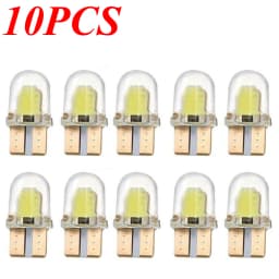LED W5W T10 194 168 W5W COB 4SMD Led Parking Bulb Auto Wedge Clearance Lamp Canbus Silica Bright White License Light Bulbs
