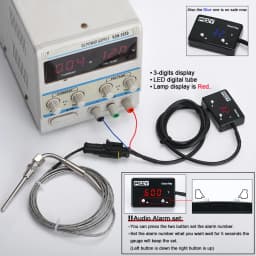 Car Exhaust Temp Gauge Exhaust Gas Meter Digital With Sensor EXT Temperature Meter Turbo for 4WD Hilux Patrol EGT WX-TAG06-QY
