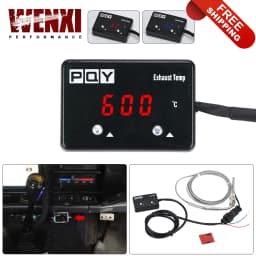 Car Exhaust Temp Gauge Exhaust Gas Meter Digital With Sensor EXT Temperature Meter Turbo for 4WD Hilux Patrol EGT WX-TAG06-QY