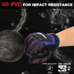 WORKPRO Heavy-duty Work Gloves Touch Screen Full Finger Glove Impact Protection Tactical Mittens Military Army Paintball Shoot