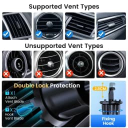 TOPK Gravity Car Phone Holder Air Vent Auto-Grip Mount Universal Stand for iPhone 15 14 Samsung Xiaomi Auto GPS Bracket