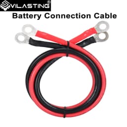 VILASTING Battery Inverter Cable Set with Terminals 8/6AWG Stranded Copper Cord Solar Power Connection Wire with Lug