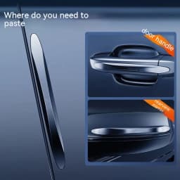 4pcs Invisible Waterproof Car Door Anti-Collision Scratch Strip Rearview Mirror Stickers Edge Transparent Handle Protector