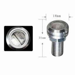 4Pcs Marine Boat LED Light Blue Stern Light Round LED Tail Lamp Silver Waterproof Underwater Runner Side Marker Lights